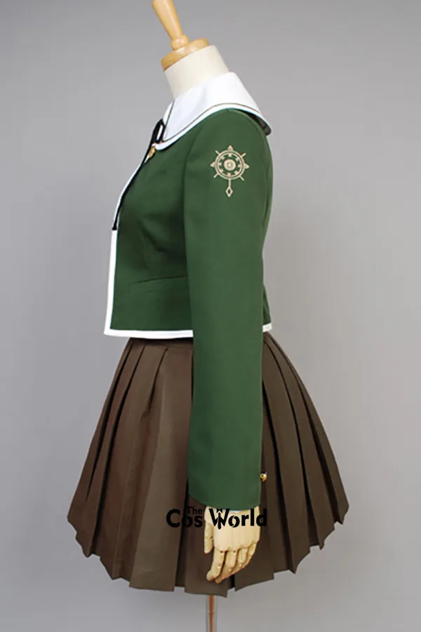 Danganronpa Fujisaki Chihiro школьная форма пальто рубашка платье наряд аниме костюмы для косплея