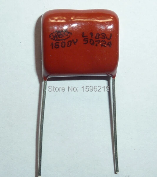 10 Pcs 1600 V 10NF 103J Condensador de película de polipropileno metalizado