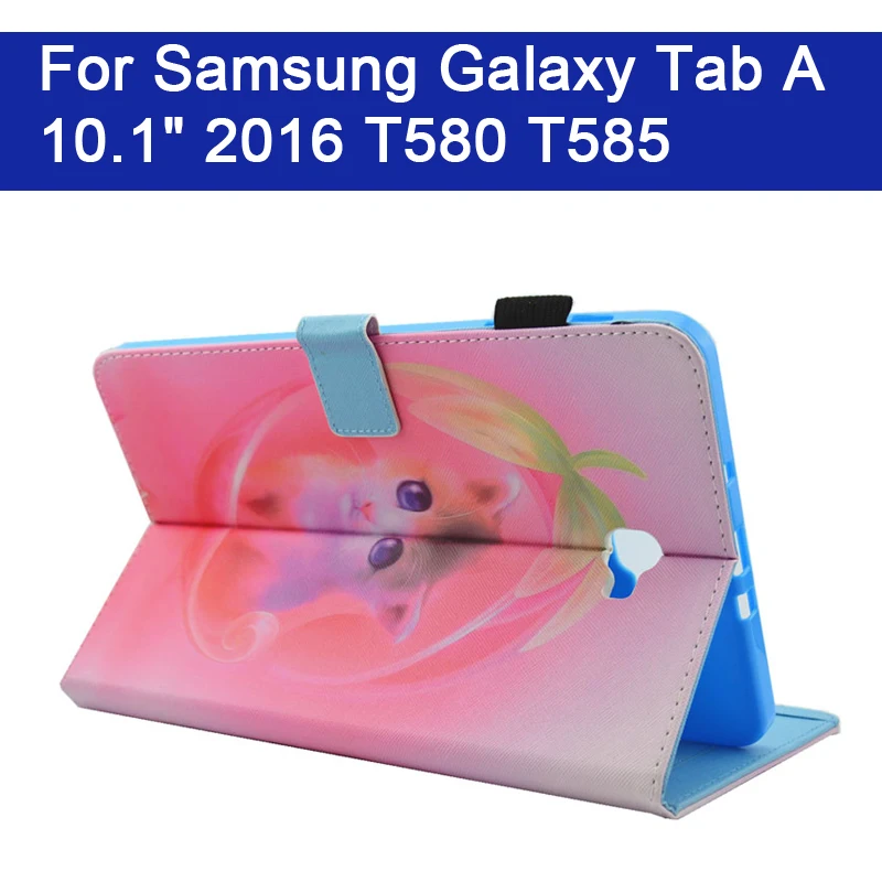 Милый чехол для планшета Samsung Galaxy Tab A 10 1 &quot2016 T580 T585 с подставкой Магнитный Тонкий