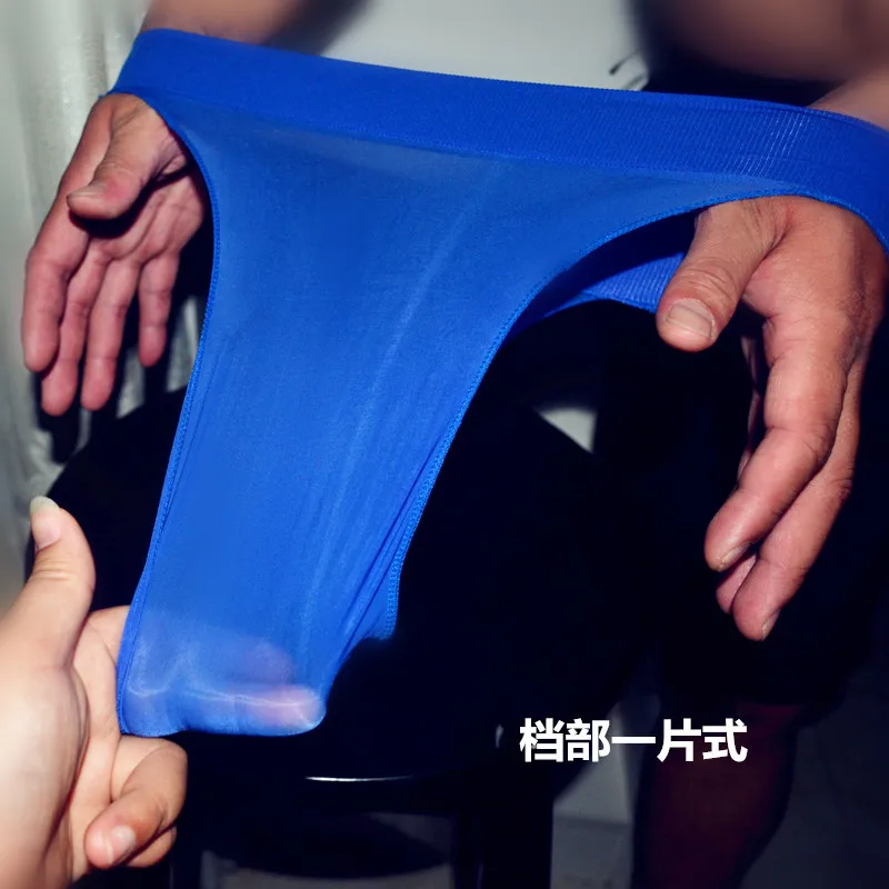

2019 Oil bright pants ultra-thin ladies thong summer waist briefs female sense transparent underwear women underwear