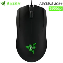 Razer Abyssus 2014 Professional Grade Gaming Mouse 3500DPI USB Wired Optical sensor Ergonomics Computer GameMouse-Black