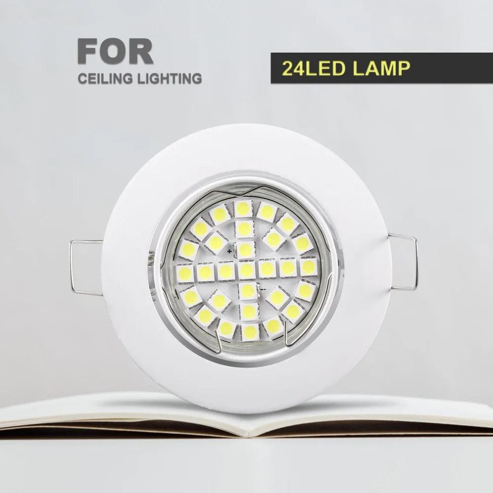 

LED Light Bulb Spotlight Kit 220V 9W GU10 5050SMD 24LED Lamp for Indoor Ceiling Lighting Home Display Living Room Spot Light