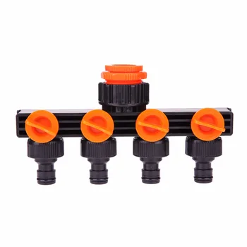 

4 Way Valve Garden Water Tap Splitter Garden Orchard Watering Splitter Tool Outdoor Irrigation Adapter Agricultural Tap