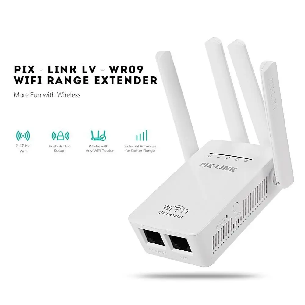 

WR09 300Mpbs Wireless Wifi Extender Routing Four Antenna Wireless Apwif Amplification Repeater Signal Amplifier Boosters