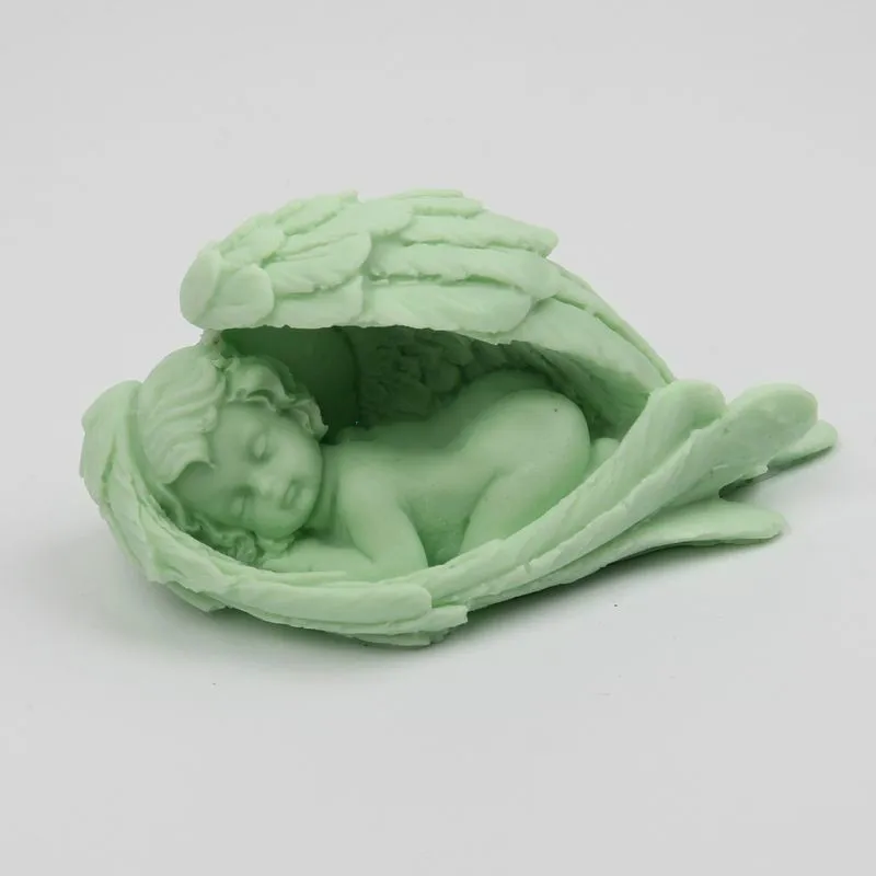 3d Angel Baby Birthday Party Gift Silicone Mold Candle Chocolate Soap Mould DIY Desktop Decorating Plaster Craft Making Molds