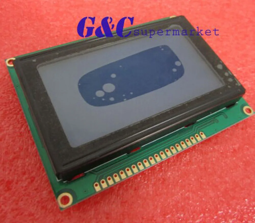 

1PCS KS0108 128x64 Graphic LCD Blue Backlight for EasyPIC5