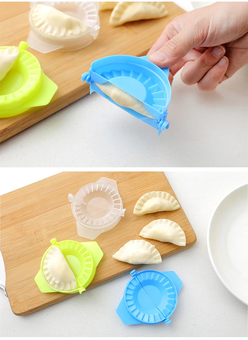 TUUTH DIY Dumplings Mold Tool Chinese Jiaozi Maker Device Easy Dumpling Mold Clips Cozinha Kitchen Accessories A8
