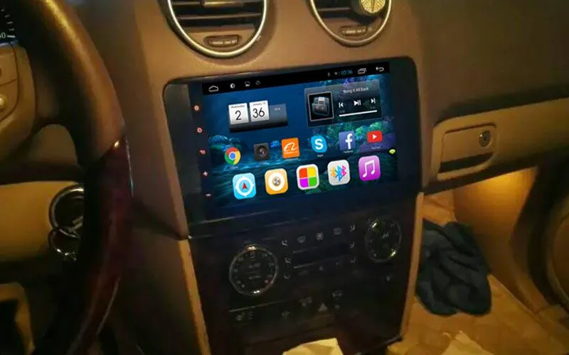 Excellent Android 6.0 Quad Core 9 inch Car Radio Stereo GPS Navigation For Mercedes Benz ML W164 / GL X164 ML350 ML320 ML280 GL350 GL450 11