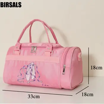 

Girls Kids Pink Ballet Dance Bags Adult Women Ballet Bags Waterproof Canvas Lady Pink Dancing BagAS8618