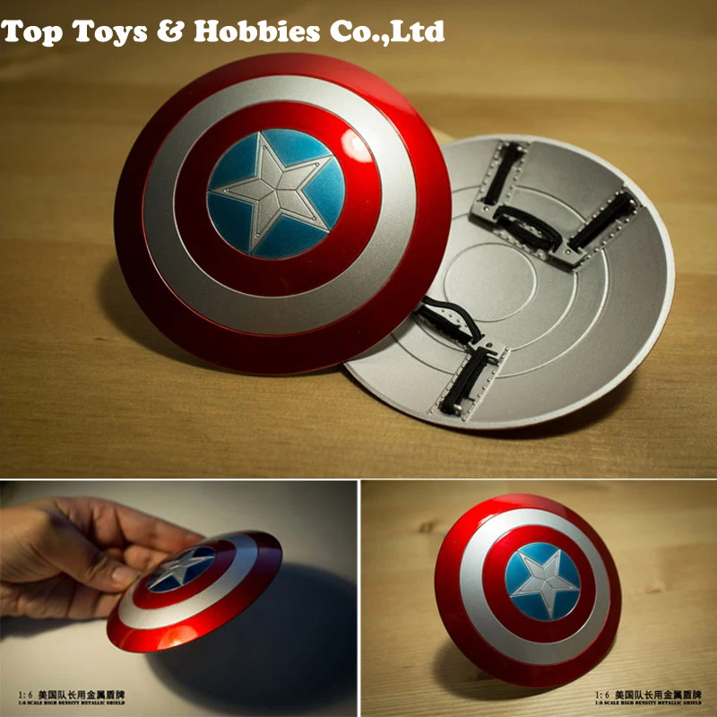 

Action figure Scene props 1/6 Captain America metal Alloy Shield for 12 inches male action figure toys gift for collection