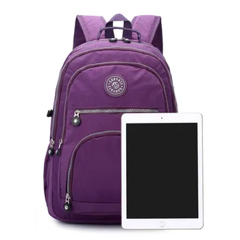 

New Women Men Large Capacity Backpack Nylon Waterproof Travel Bags Schoolbag Mochilas Escolares Para Adolescentes#T2