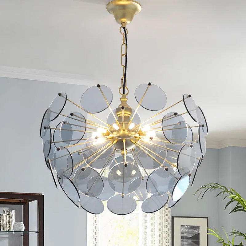 

Postmodern LED chandelier nordic luminaire restaurant hanging lights home deco lighting fixtures living room glass pendant lamps