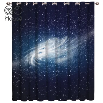 

CoCoHouse Universal Galaxy Window Curtains Dark Decor Bathroom Curtains Indoor Drapes Decor Curtains And Drapes Girls Room