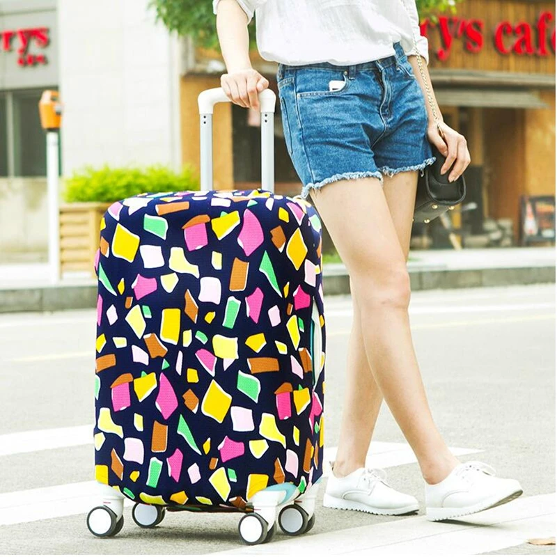 

HHYUKIMI Brand Elastic Luggage Protective Cover For 19-32 inch Trolley Suitcase Protect Dust Bag Case Child Cartoon Travel Cover