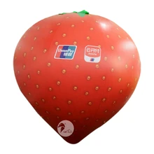 Изготовленный на заказ большой креативный рекламный ПВХ надувной клубничный шар