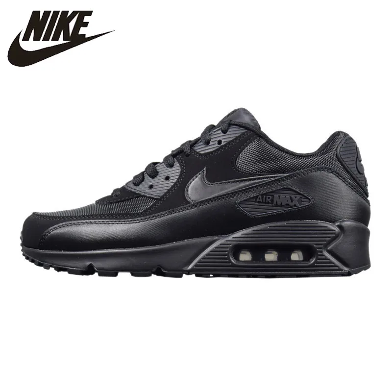 

NIKE AIR MAX 90 ESSENTIAL Men's Running Shoes, Outdoor Sneakers Shoes,Black, Breathable Wear-resistant Non-slip 537384 090