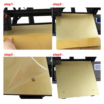

3D PEI Sheet Adhesive Printer Base Build Surface for PEI Ender-3 Printer Accessories