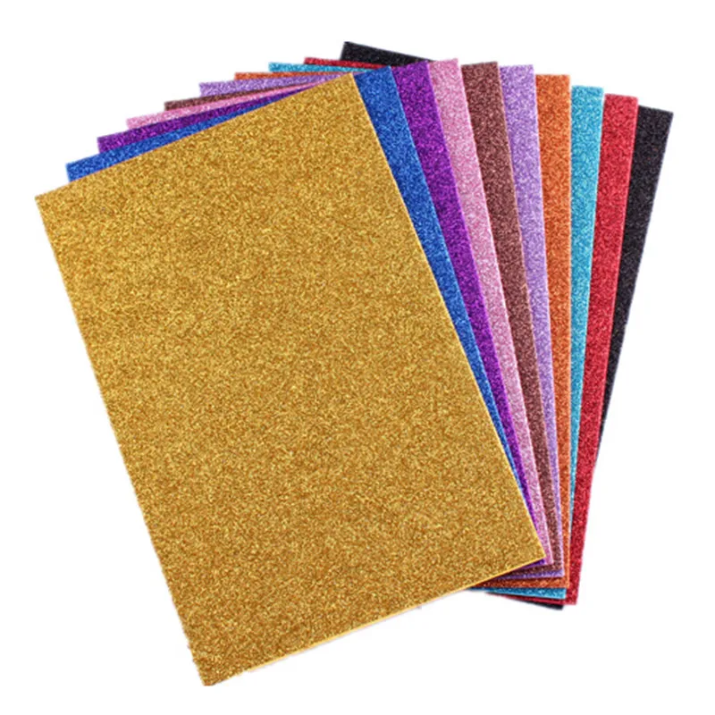 A4 glitter Eva foam Paper Sheet Sponge Soft Handmake l6c0 5/10pcs DIY placa Kids z8m2 