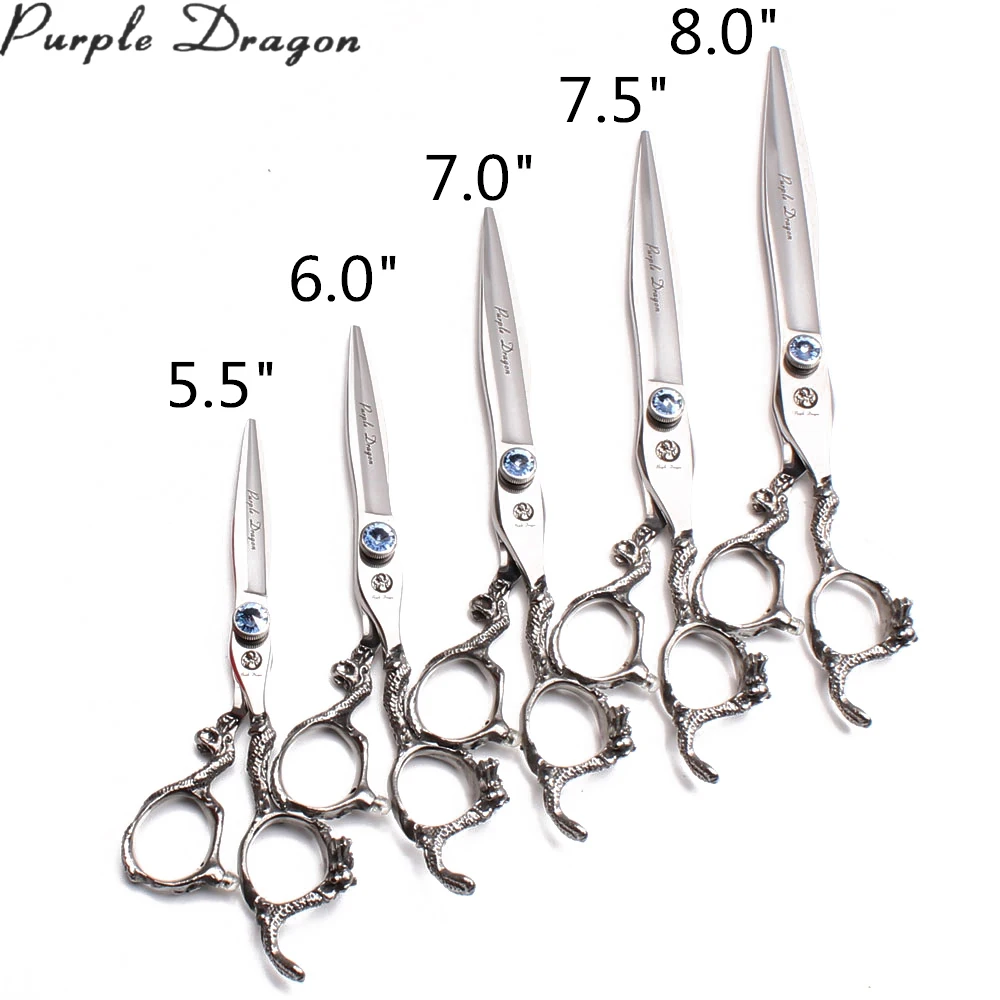 

5.5" 6" 7" 7.5" 8" Purple Dragon Professional Hair Scissors or Pet Scissors Cutting Shears Thinning Scissors Barber Shears Z9006