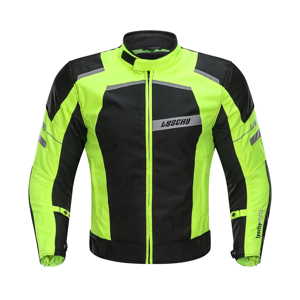 LYSCHY летняя мотоциклетная куртка Обнаруживаемая Chaqueta водонепроницаемая дышащая