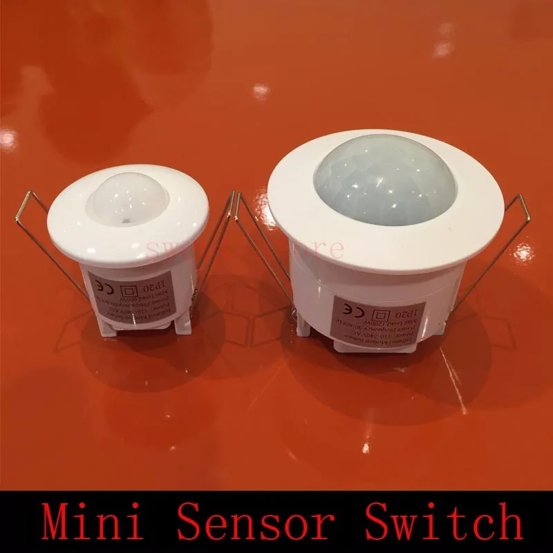 Two size  AC110-220V Adjustable LED Infrared PIR Motion Sensor Detector Ceiling  Automatic PIR Sensor Light Switch free shipping (1)