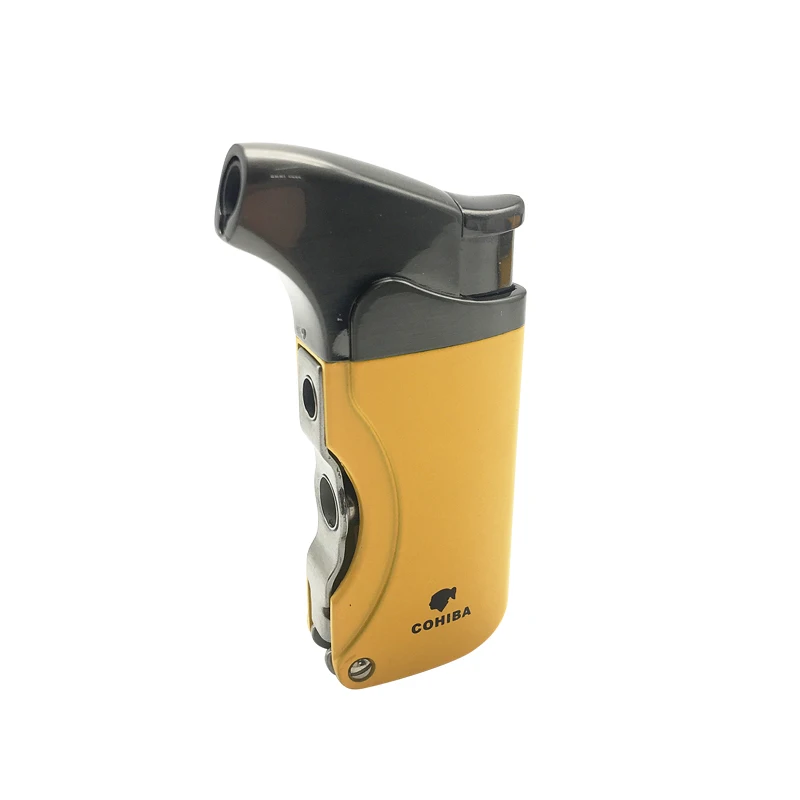 COHIBA ветрозащитная сигаретная Зажигалка cigarette с 1 сенсорной струей пламени