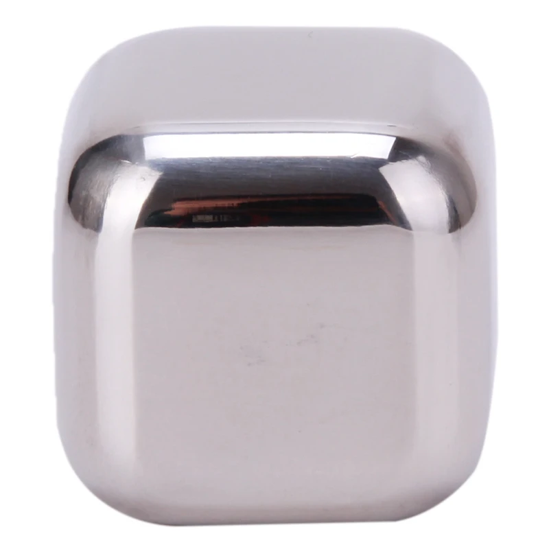 Stainless Steel Ice Cubes Reusable Chilling Stones For Whiskey Wine Keep Your Drink Cold Longer Metal Cubes|Охладители и