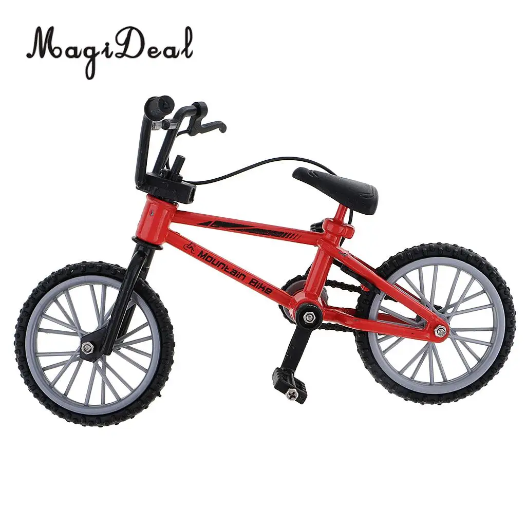 MIni Alloy Finger Mountain Bike Bicycle with Spare Tires for Children Kids Novelty Christmas Gift Collection Desk Table Decor