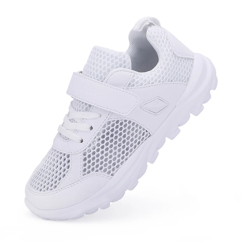 ULKNN/детские белые сетчатые кроссовки для мальчиков и девочек; кроссовки для детей; спортивная обувь для бега; одежда для школы; кроссовки из сетчатой ткани