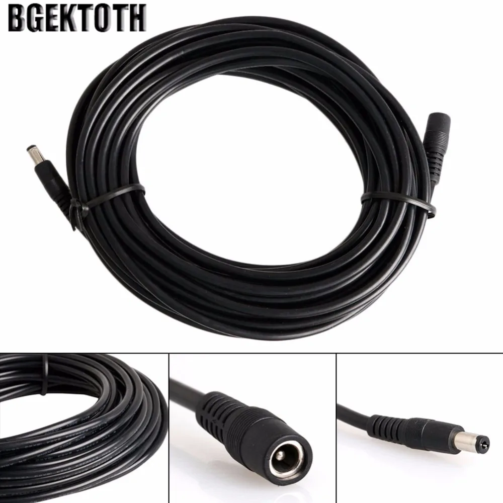 

BGEKTOTH DC 1.5/3/5/10m Power Jack Male to Female Extension Cable Cord Lead Connector 5.5mmx2.1mm