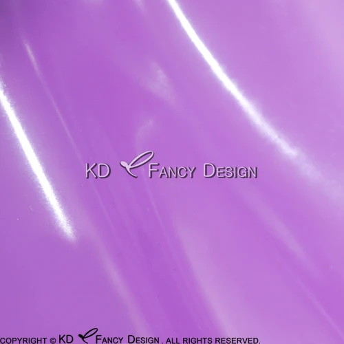 Черный сексуальный латексный комбинезон с капюшоном на молнии спереди с молнией на промежности резиновый костюм боди комбинезон зентай комбинезон костюм кошки LTY-0095 - Цвет: transparent purple