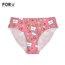 FORUDESIGNS, бикини, плавки, бразильские трусики, 3D Мультяшные, милые, с принтом медсестры, танкини, купальники, стринги, купальник, шорты