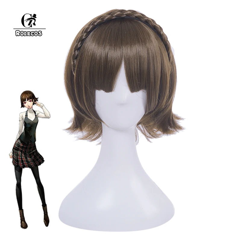 ROLECOS Persona 5 Анимация Косплей Makoto Niijima 30 см/11 81 дюйма косплей аксессуары для волос