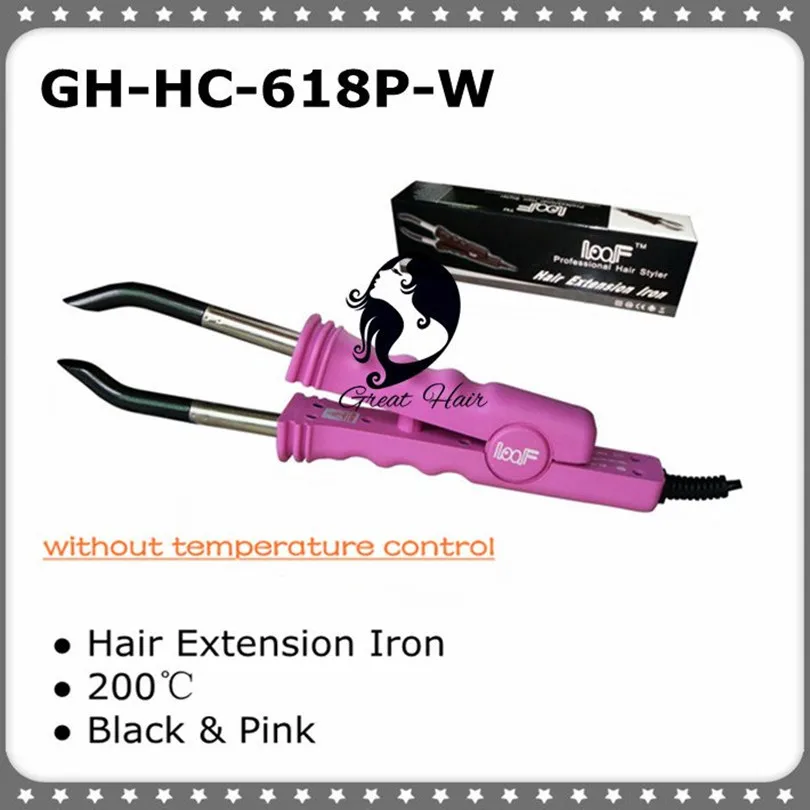 Контроль температуры плоской пластины fusion Наращивание волос кератин склеивания инструмент Тепло Утюг GH-HC618P инструмент, аксессуары для