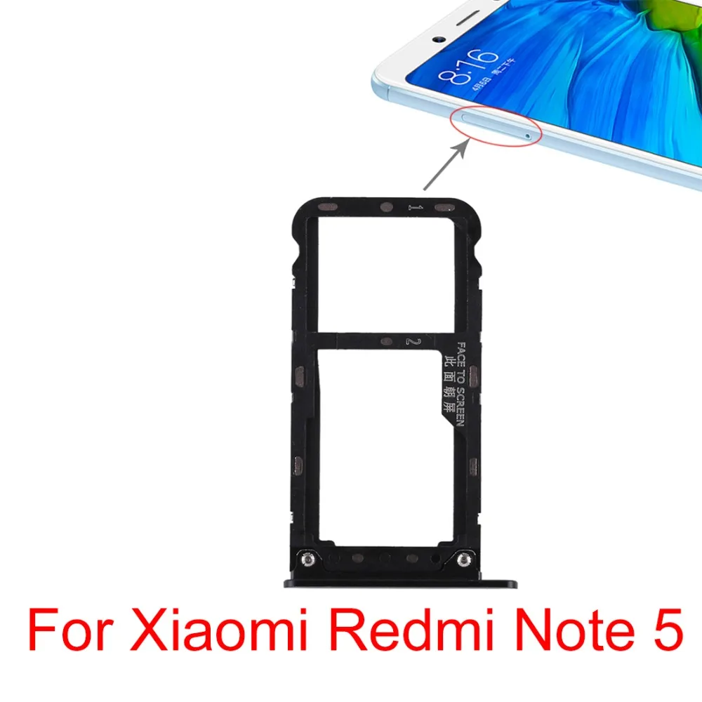 Micro SD Card Tray for Tenco Infinix Note 5 X604 Replacement SIM Card Tray XIAOMIN SIM Card Tray Color : Blue