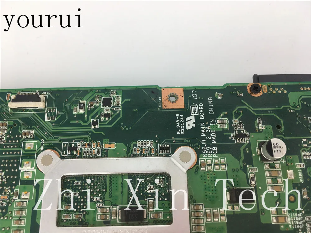Материнская плата yourui для ноутбука ASUS K52J K52JR DDR3 REV: 2.3A 4 шт. видеопамяти подходит