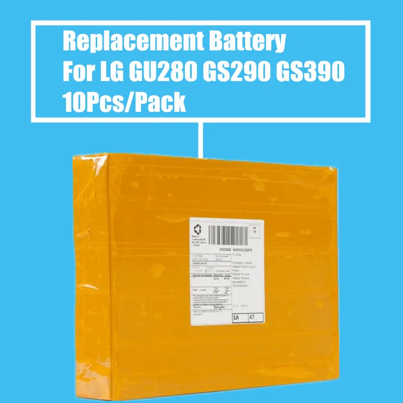 10Pcs/pack 900mah Replacement Battery for LG Cookie Fresh GS290 GS390 GU280 T310 T320 TB200 TB260 TM300 High Quality | Мобильные