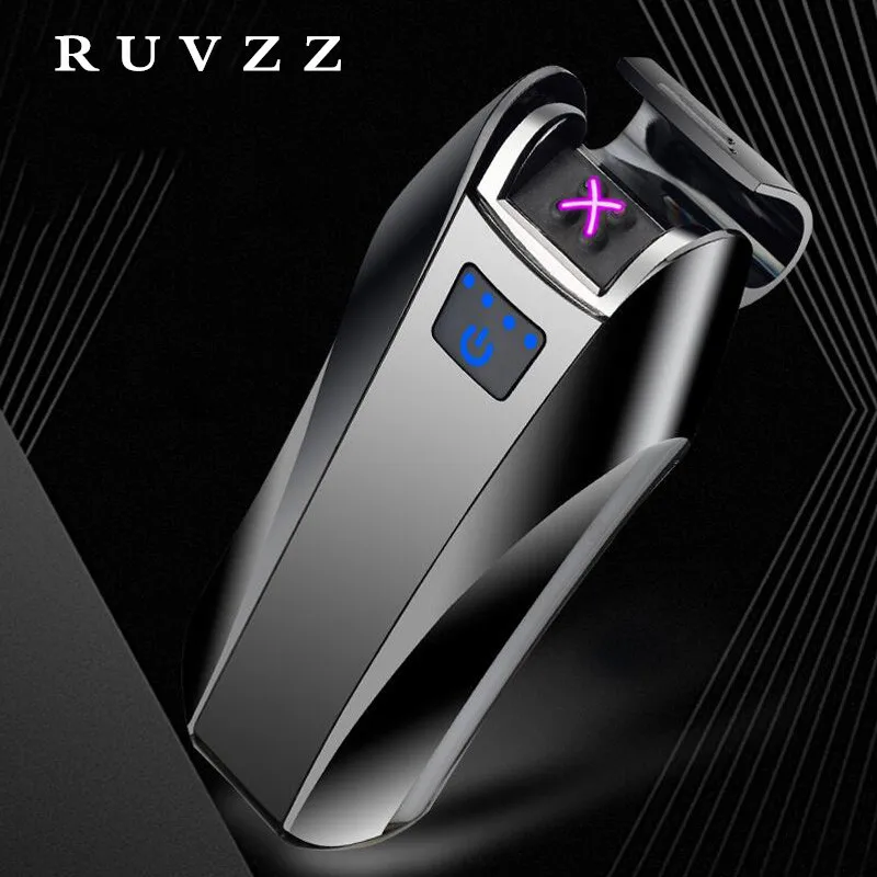 Touch Double Arc Cross Lighter Metal Usb Led Rechargeable Electronic Touch Double Arc Cross Lighter Metal Usb Led Rechargeable Electronic Pulse Cigarette Lighters Windproof Electric Gift In Accessories From