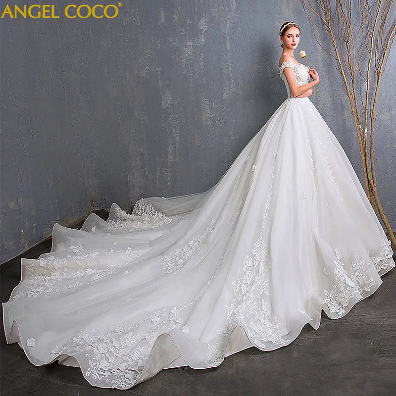 

Maternity Wedding Dress 2018 New High Waist Pregnant Women Large Size Was Thin Long Elegant Shoulder Luxury Princess Fantasy