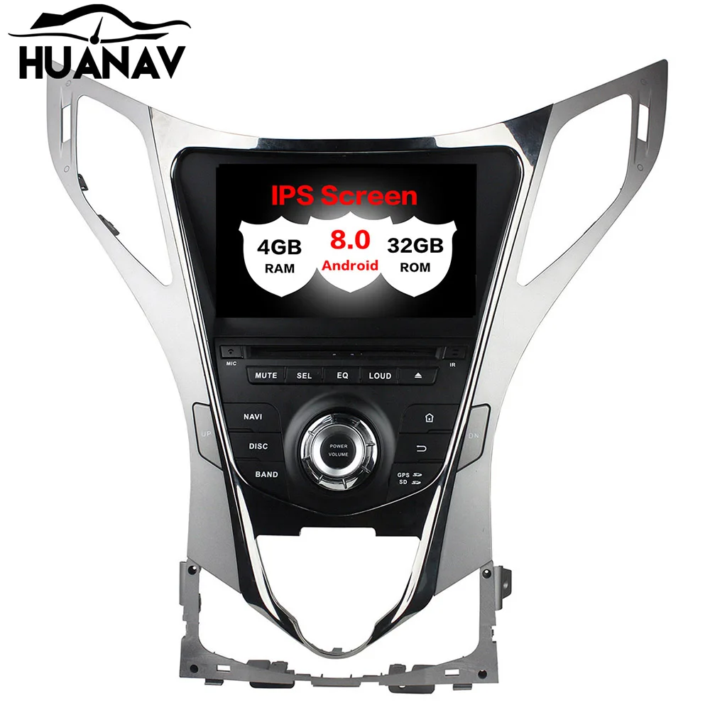 HUANVA Android 8 0 без DVD плеера GPS навигация для Hyundai AZERA Grandeur i55 2011 + головное устройство