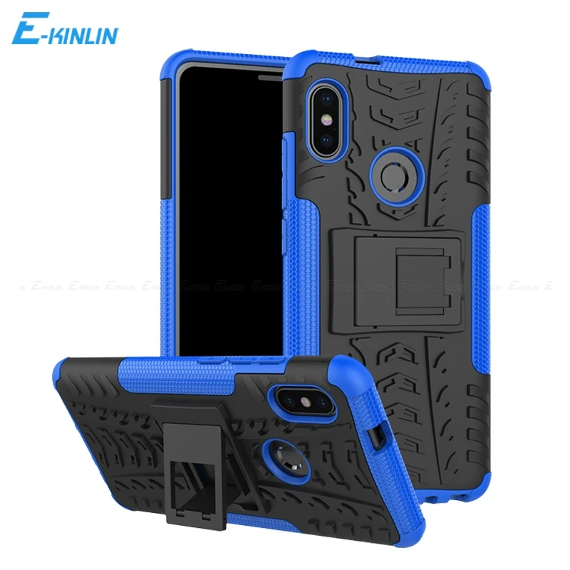 

Hard PC Soft TPU Case Shockproof Kickstand Armor Cover For Xiaomi Redmi S2 Y2 Y1 Note 5 6 7 Pro Plus 5A Prime 4X 4 Global 4A