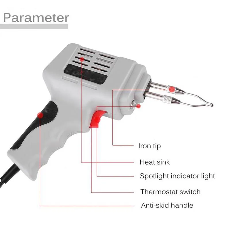 Продажа электрического паяльника пистолет горячего воздуха тепловой пистолет ручной сварочный инструмент с припоем провода сварки