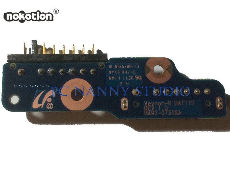 

NOKOTION Original for Samsung RF510 RF511 RF710 RF711 RC530 RC730 Battery Charger Connector Board BA92-07328A BA92-08703A