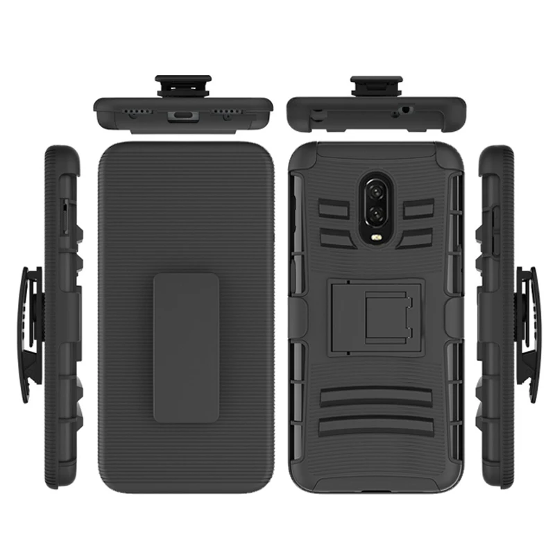 

Oneplus 6T Belt Clip Holster Case Funda Oneplus 6T Case 360 Protection Front&Back Cover for One Plus 6T Oneplus6t Smartphone
