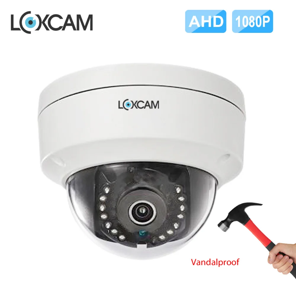 LOXCAM AHD 1080P 2.0MP IP66 In/наружная Антивандальная камера с защитой от вандалов ночного