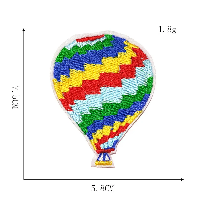 Воздушный шар, нашивки для детской одежды, сделай сам, полоски, железные Аппликации, наклейки для одежды, вышивка, Гелиевый шар, значки@ H - Цвет: 1-PCS-H-95