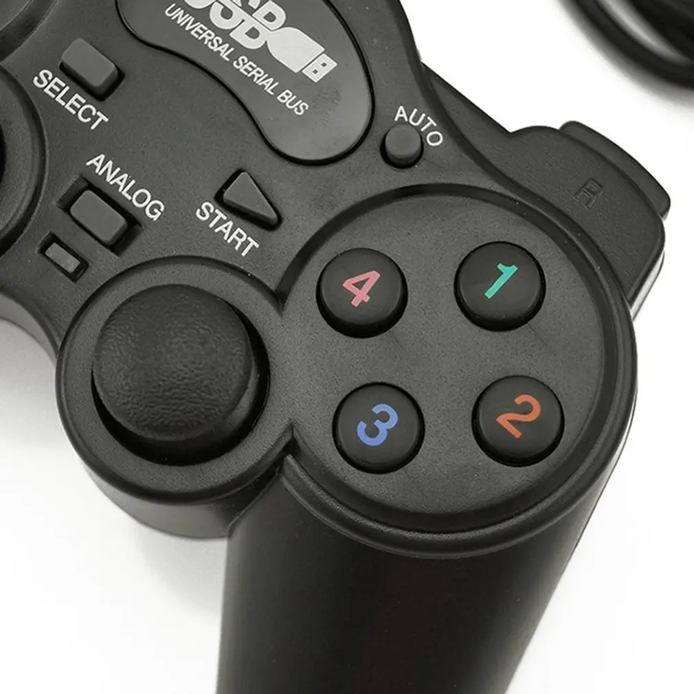 Проводной геймпад джойстик USB2.0 Shock Joypad геймпад игровой контроллер для ПК ноутбука компьютера