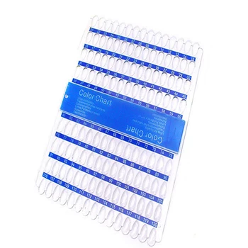 

New 120 Tips Color Chart Display Grids Practice Wheel Makeup Art False Nail Display Polish UV Gel Color Nail Art Tips Tool Sets