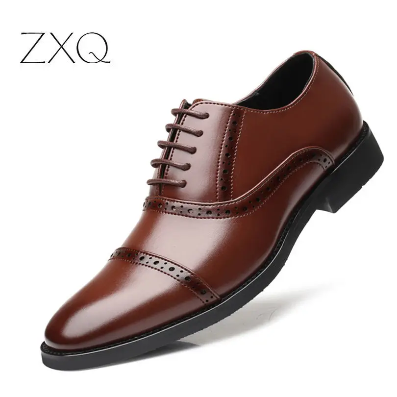 High Quality Men Dress Shoes Formal Wedding Party Shoes For Men Retro