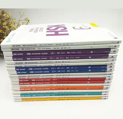 18 книг Стандартный курс HSK 1,2, 3, 4,5, 6(9 учебников+ 9 рабочих тетрадей+ 18 CD дисков)/иностранцы учат китайский Hanzi лучшая книга